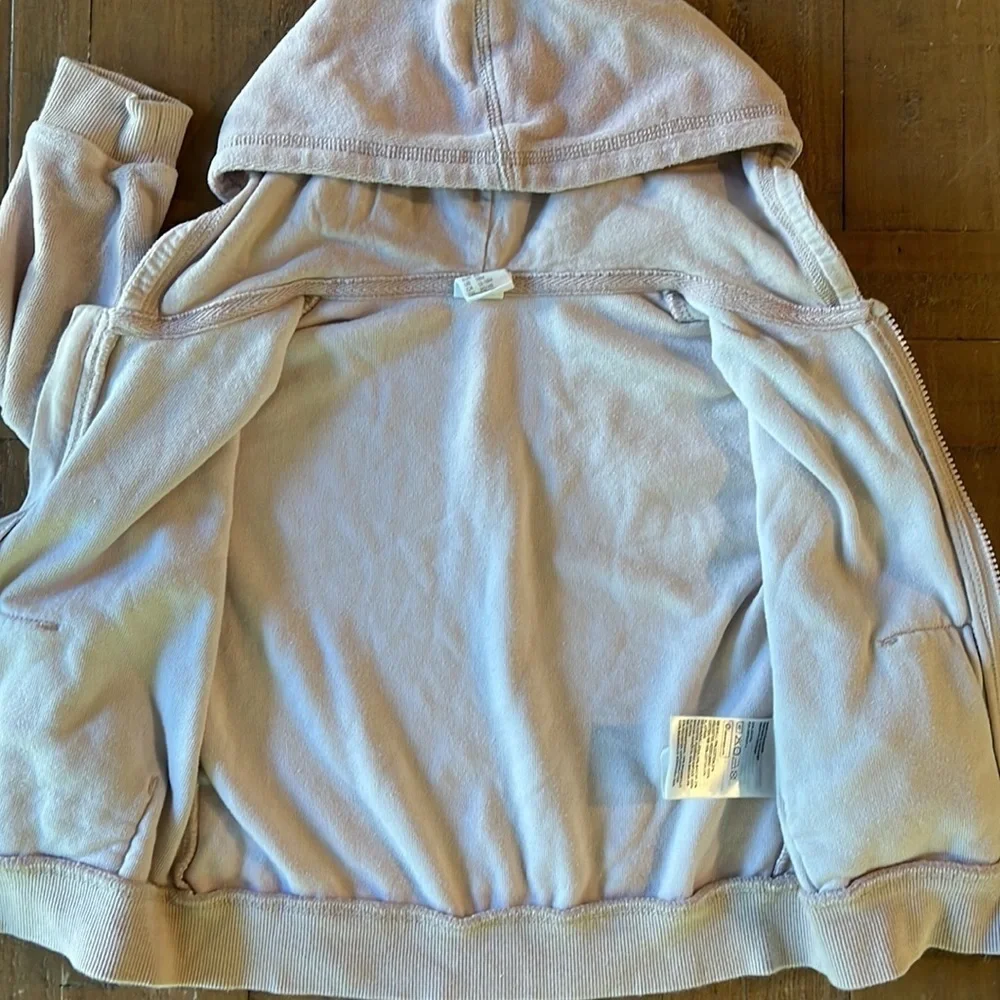 H&M pale pink velour jacket and jogger set